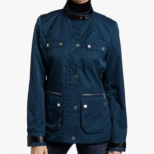 CALVIN KLEIN teal blue utility jacket/raincoat ⭐️EXCELLENT⭐️